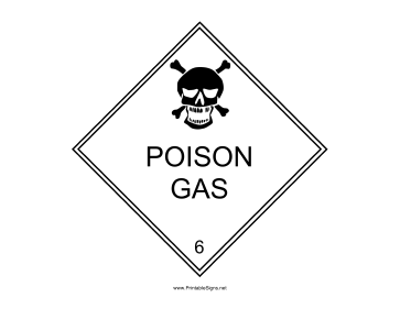 Poison Gas Sign