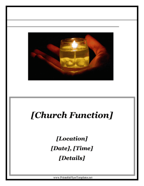 Prayer Vigil Flyer Sign