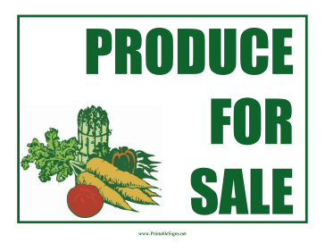 Produce Sign