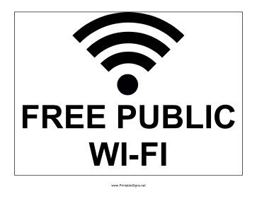 Public Wi-Fi Sign