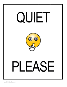 Quiet Please Sign