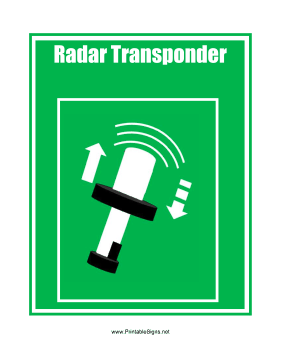 Radar Transponder Sign