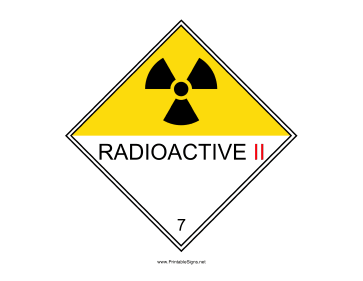 Radioactive II Sign