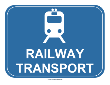 Railway Transport Sign