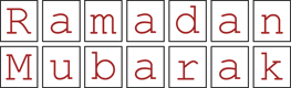 Ramadan Mubarak Sign
