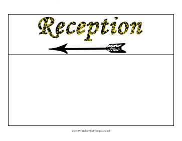 Reception Flyer Left Sign