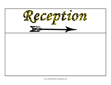 Reception Flyer Right Sign