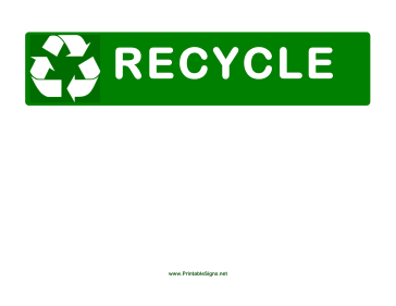 Recycle Sign