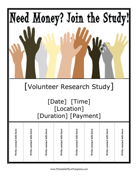 Research Study Flyer Sign