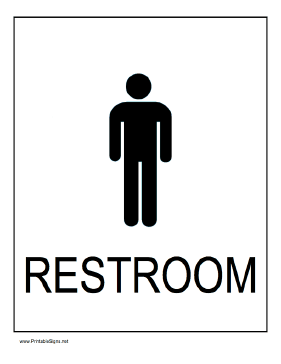 Men's Restroom Sign