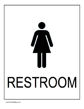 Women's Restroom Sign