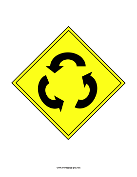 Roundabout Sign