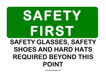 Safety Equipment Sign