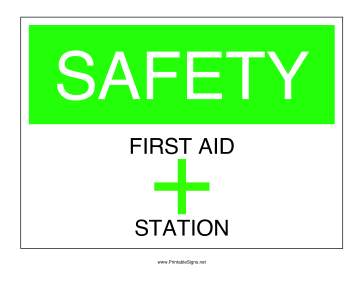 First Aid Station Sign