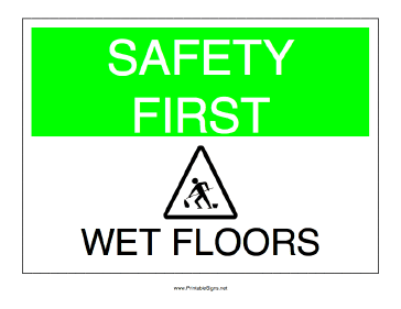 Wet Floors Sign