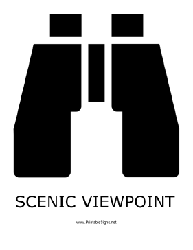 Scenic Viewpoint with caption Sign