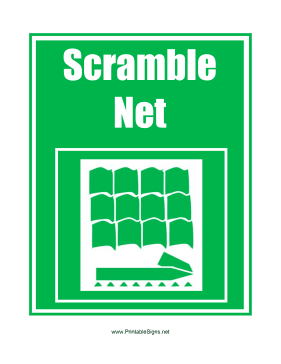Scramble Net Sign