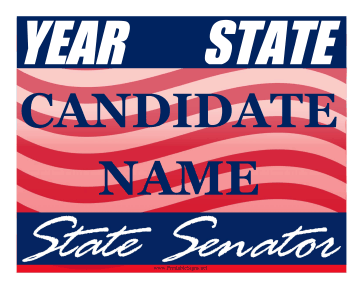 Senator Campaign Sign