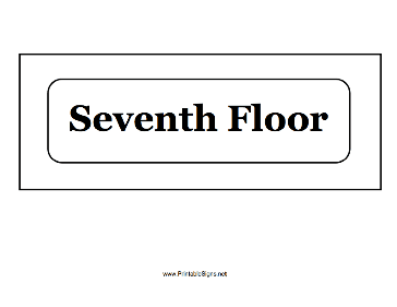 Seventh Floor Sign