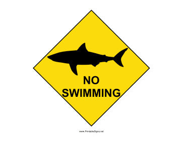 Shark Warning Sign