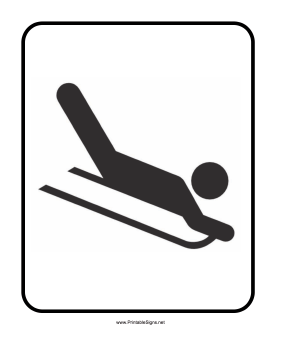 Sledding Sign
