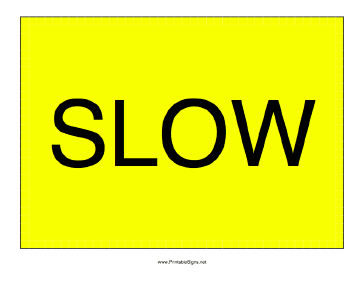 Slow Sign