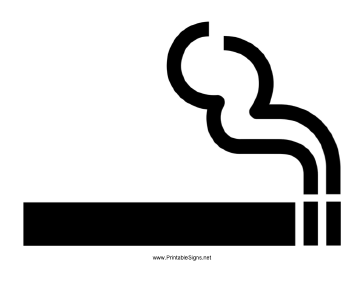 Smoking Area Sign