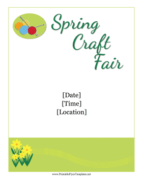 Spring Craft Show Flyer Sign
