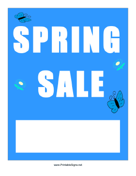 Spring Sale Sign