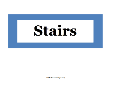 Stairs Sign