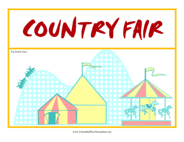 State Fair Flyer Sign