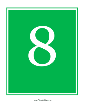 Station 8 Sign