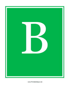 Station B Sign