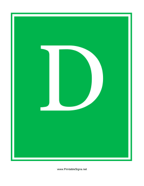Station D Sign