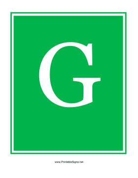 Station G Sign