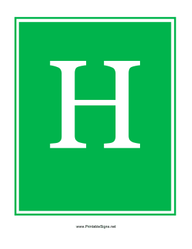 Station H Sign