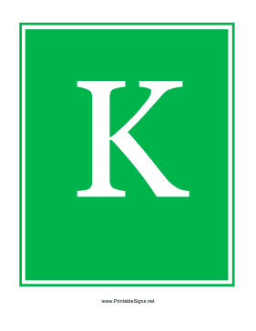 Station K Sign