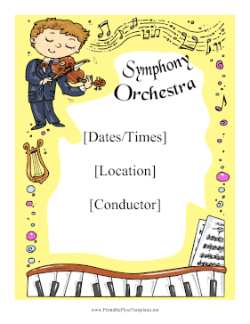 Symphony Orchestra Performance Sign