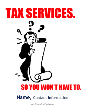 Tax Services Flyer Sign