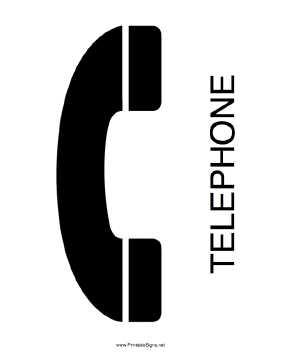 Telephone-Vertical Sign