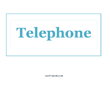 Telephone Sign