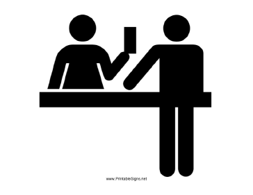 Ticket Counter Sign