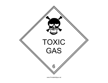 Toxic Gas Sign