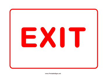 Exit Sign