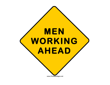 Men Working Sign