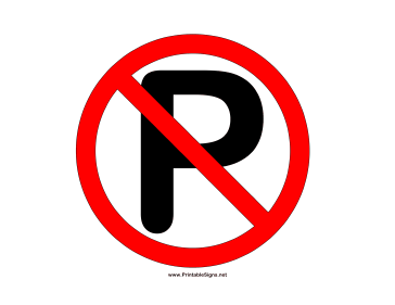 No Parking Sign