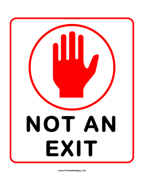 Not An Exit Sign