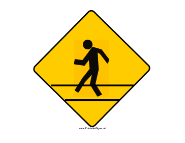Pedestrian Path Sign