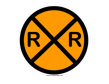 Railroad Crossing Sign