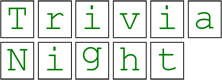 Trivia Night Sign